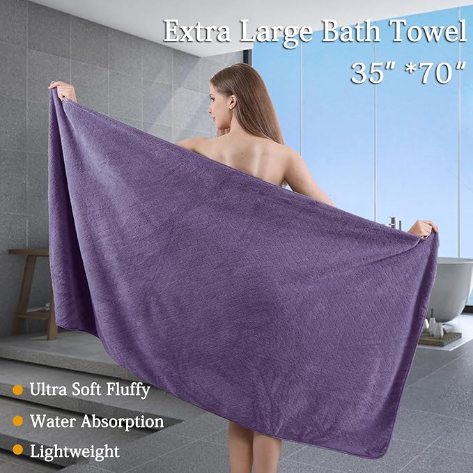 Extra Large Bath Towels Set 35x70 Inches - Image 2