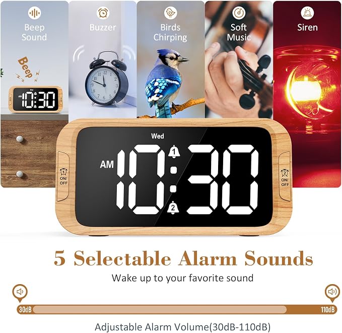 Odokee Digital Dual Alarm Clock - Image 4