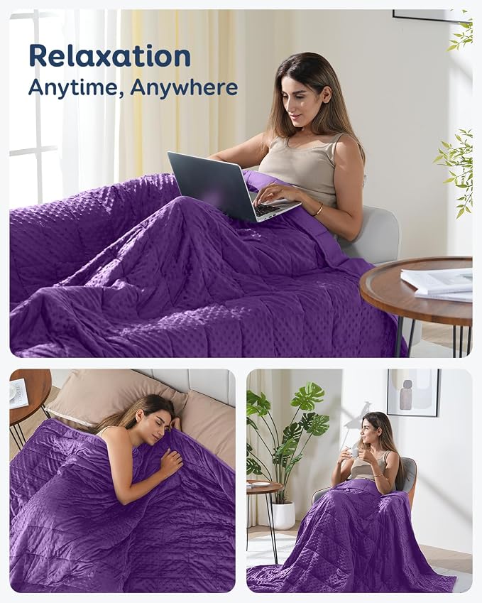 Kivik Minky Dot Weighted Blanket - Image 6