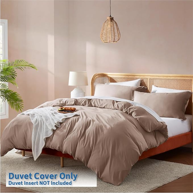 Nestl Khaki California King Duvet Cover Sets - Image 2