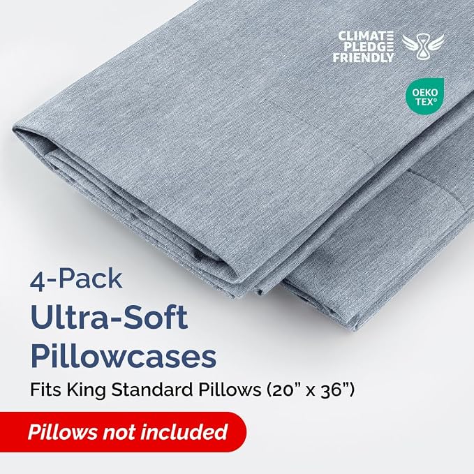 King Standard Pillow Cases Set of 4 - Image 2