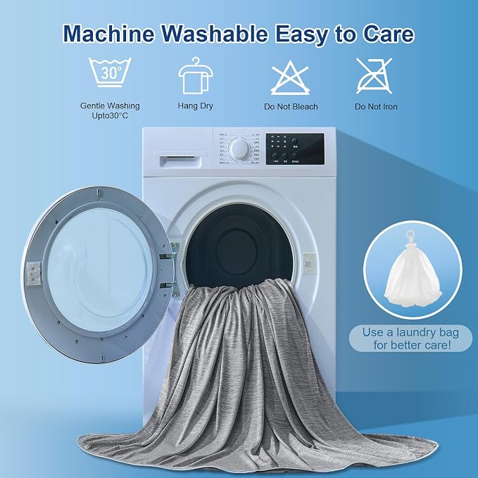KMUSET Cooling Blanket Throw, Double Sided Summer Cooling Blankets - Image 7