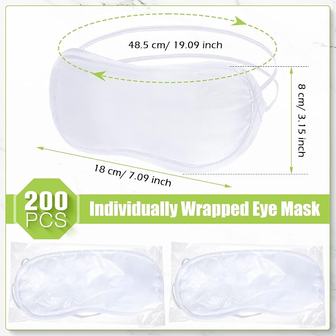 Tarpop 200 Pcs Eye Mask Sleeping Blindfold Eye Cover - Image 2