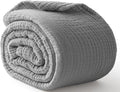 100% Cotton Muslin Blanket California King 120" x 90", 6 Layers Breathable and by Kozyhvn