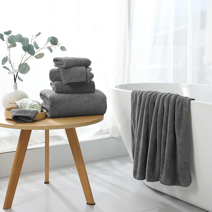 Extra Large Bath Towel Set of 4, Oversized Bath Sheet Super Soft Highly - Image 4
