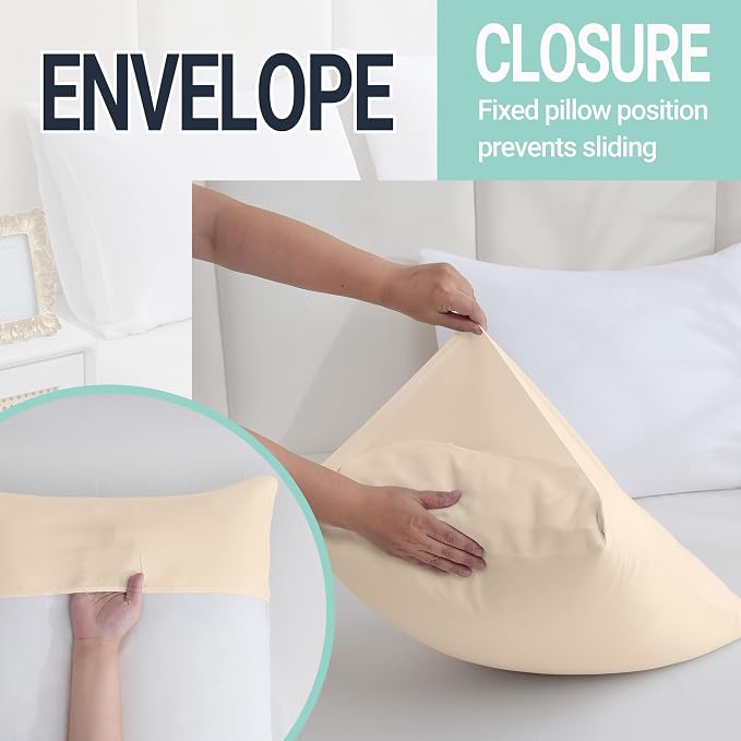 ZPECC Pillow Cases Standard Size Set of 4, 20x26 Envelope Closure Pillowcases - Image 5