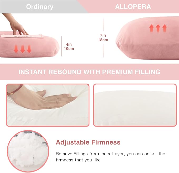 ALLOPERA Pregnancy Pillow, Full Body Maternity Pillow 57 inch, - Image 4