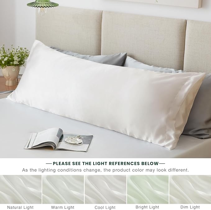 Love's cabin Satin Body Pillowcase 20x54, Cooling Pillow Cover - Image 6