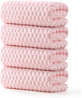 REDKISS 4 Pack Pink Microfiber Bath Towels by REDKISSOnline