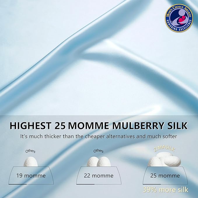 ZIMASILK 25 Momme 100% Pure Mulberry Silk Pillowcase - Image 3