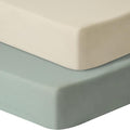 GUNTAIL Pack and Play Sheets Fitted, 2 Pack Pack n Play Sheets by GUNTAIL