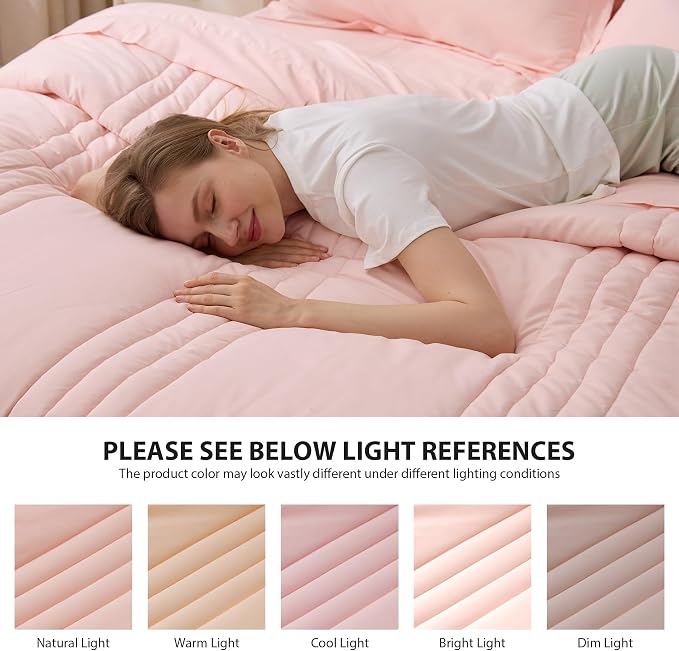 King Comforter Set Pink - Image 7