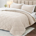 MUXHOMO 7 Pieces King Comforter Set, Reversible Bed in a Bag King Size by MUXHOMO