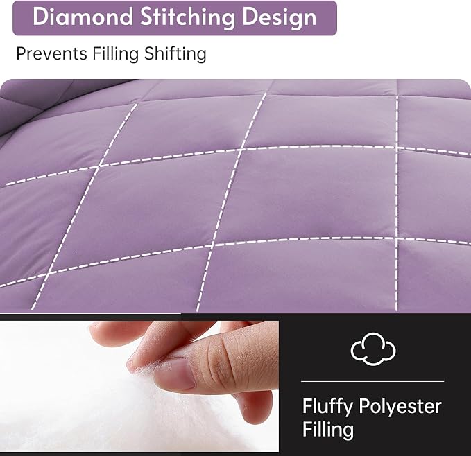 MUXHOMO 5 Pieces Twin XL Comforter Set, Reversible Bed in a Bag Twin XL Size - Image 7