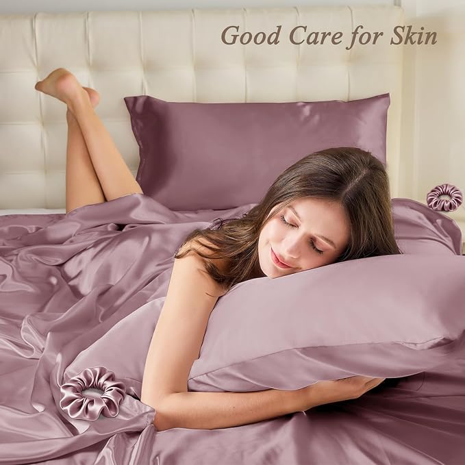 King Satin Pillowcase for Hair 2pc, Similar to Silk Pillow Cases, Easier Care - Image 2