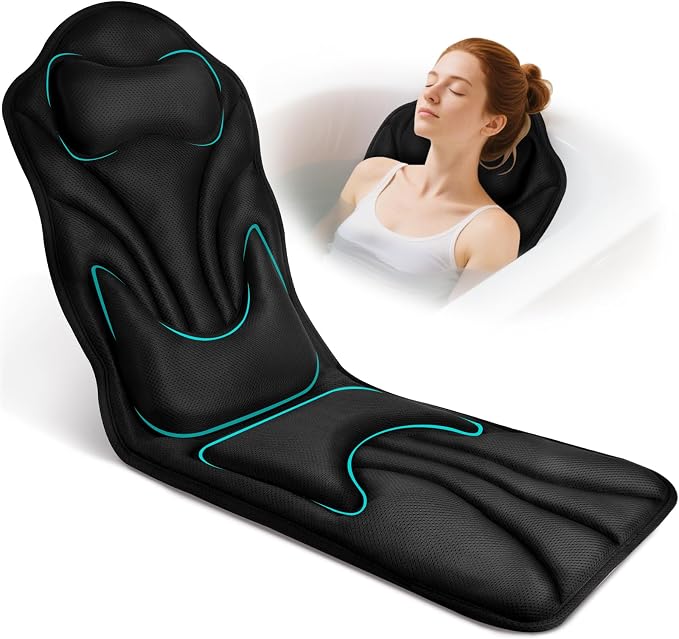 Atsuwell Full Body Bath Pillow for Bathtub, Ergonomic Bathtub Cushion for Neck by Atsuwell-Alliswell