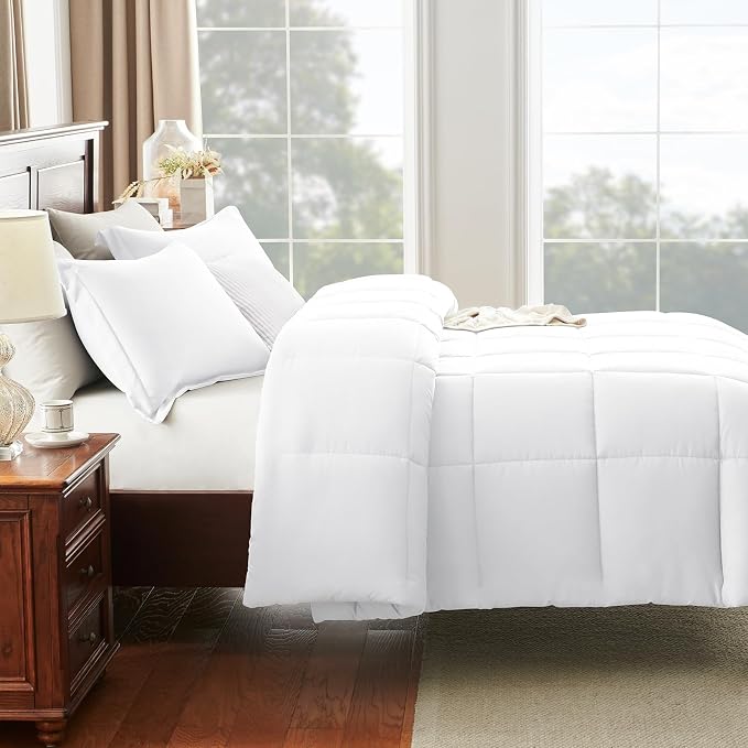 CozyLux Twin/Twin XL Comforter Set White - Image 7