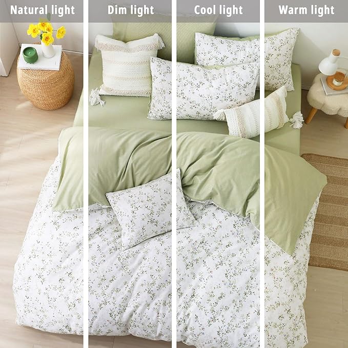 LEMIROE Botanical Cotton Comforter King Size - Image 6