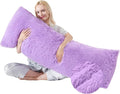WSOFRLAC Purple Body Pillow for Day Bed Queen Bed Set 20x54 King Size Lumbar by WSOFRLAC