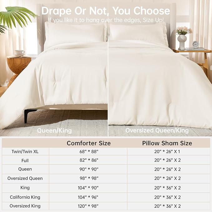 MUXHOMO King Size Comforter Set, All Season Ultra Soft Down Alternative Bedding - Image 8