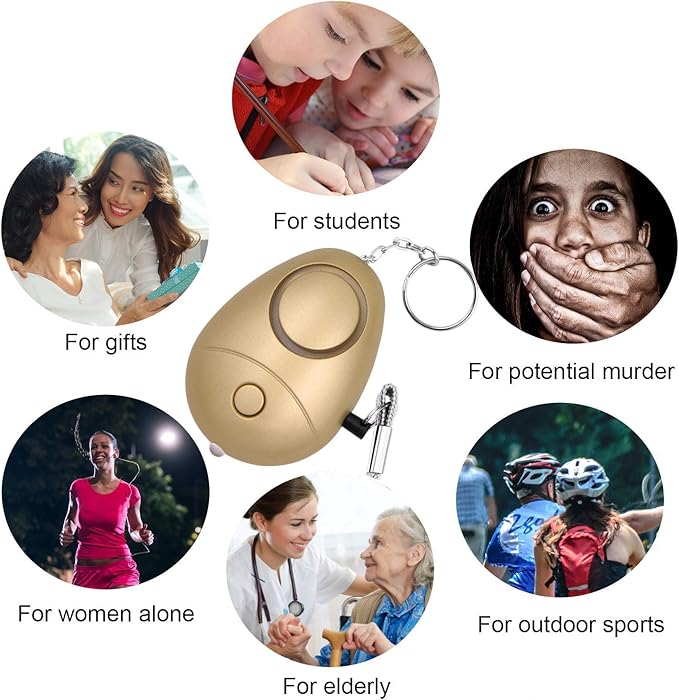 KOSIN Personal Safety Alarm, 6 Pack 140DB Personal Security Alarm Keychain - Image 6
