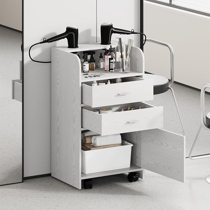4ever2buy Salon Station for Hair Stylist, Salon Trolley Cart by 4ever2buy