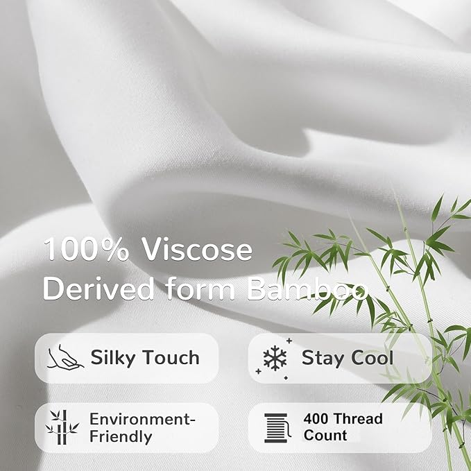 Kamas Oversized Bamboo Pillowcase Set of 2 | 100% Naturally Grown | Ultra Soft - Image 5