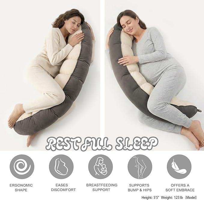 Peallow – Long Round Body Pillow - Image 4