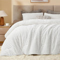 BEDELITE Fleece Oversized Queen Comforter Set -Super Soft & Warm Fluffy Bright by BEDELITE