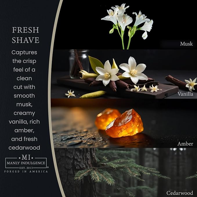 Manly Indulgence Fresh Shave Jar Candle 16.5 oz - Image 2
