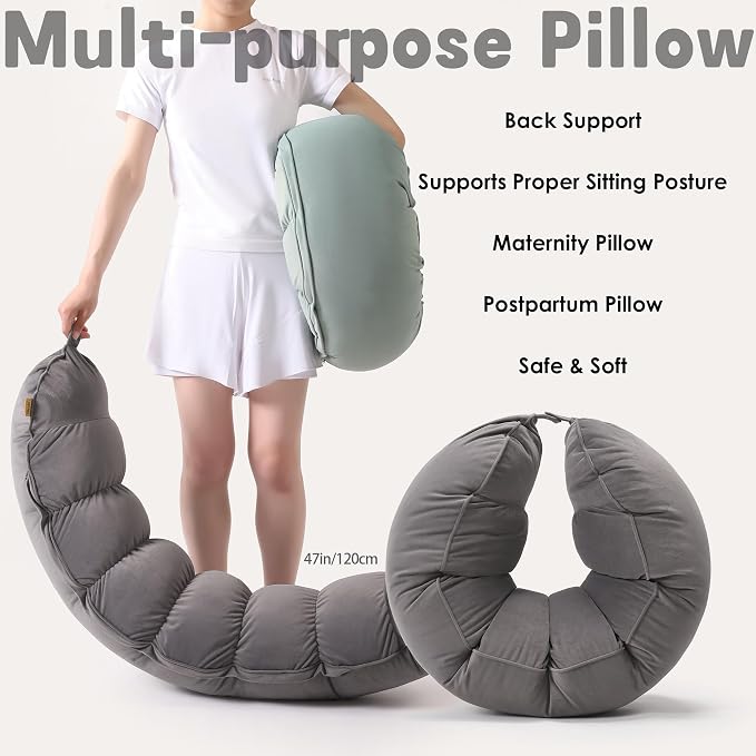 Peallow – Long Round Body Pillow - Image 7
