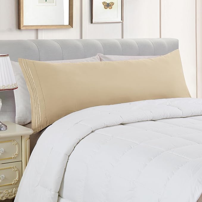 Elegant Comfort Luxury Ultra-Soft 1-Piece Body Pillowcase - Image 2