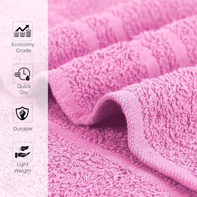 Hand Towels Pink Economy Towels Salon Towels - Image 5