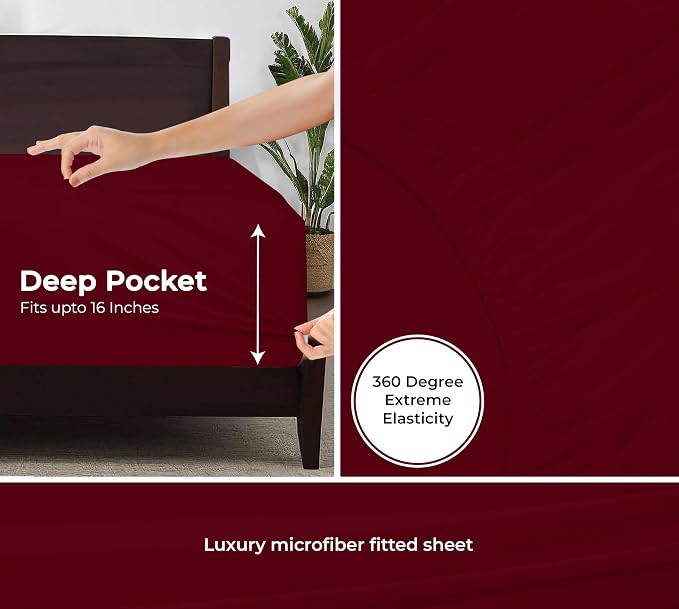Royale Linens Fitted Sheet California King - Image 3