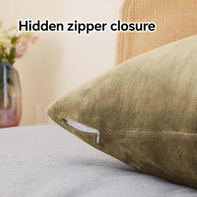 BEDELITE Flannel Pillowcases Standard Set of 2, Super Soft Fleece Pillow Case - Image 6