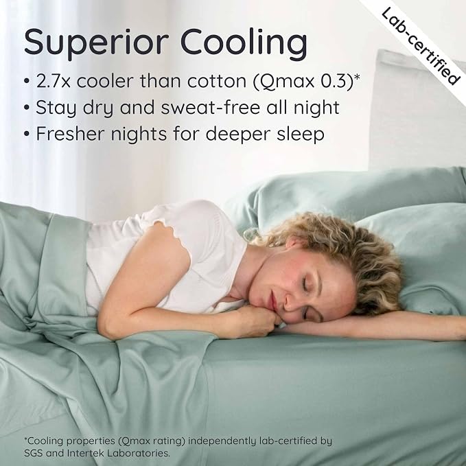Bambaw 100% Viscose Derived from Bamboo Full Fitted Sheet Only, Soft & Cooling - Image 3