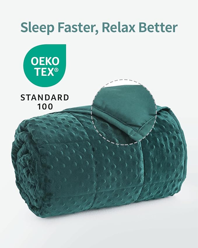 Mr. Sandman Weighted Blanket for Adults, Soft Cooling Heavy Minky Blanket for - Image 5