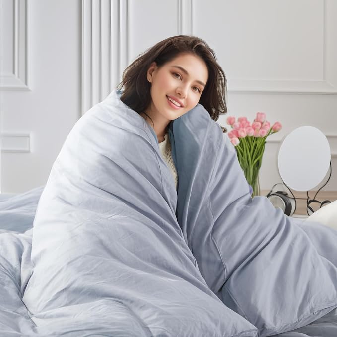 NEXHOME PRO Full Duvet Cover Set, 100% Washed Cotton - Image 6
