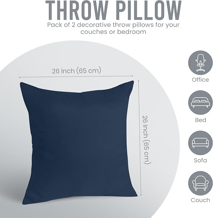 Utopia Bedding 26x26 Pillow Inserts, Sofa & Couch – Soft, Supportive & Fluffy - Image 5