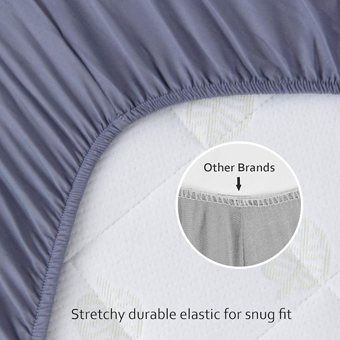 Biloban Crib Sheets Fitted, 2 Pack Crib Sheet Fits - Image 6