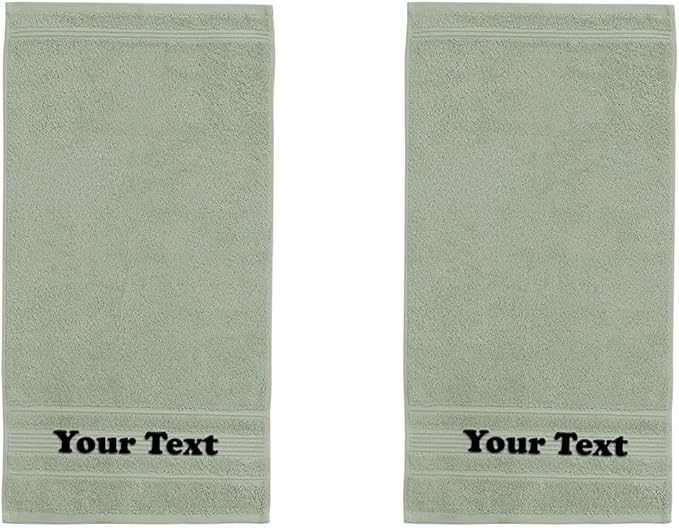 Personalize Your Towels with Custom Embroidery: Names, and Initials. Perfect by Ephesos