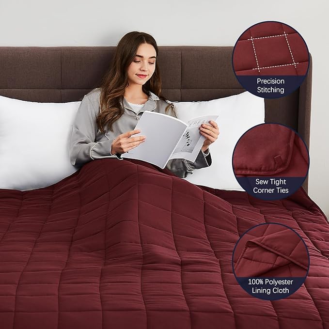 CuteKing Weighted Blanket for Adults: Weighted Blanket - Image 6
