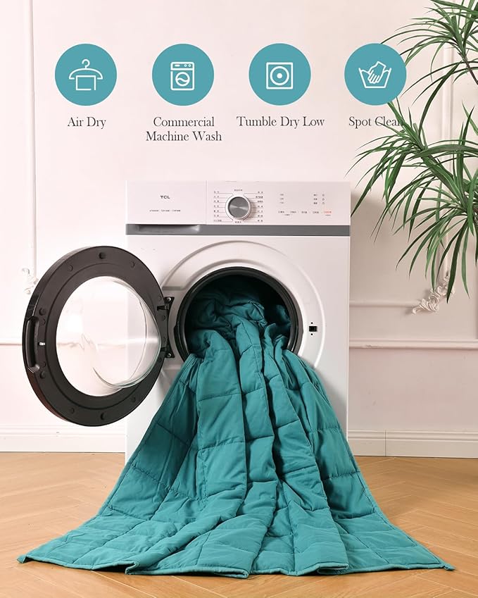 Topblan Weighted Blanket for Adults 12lbs, Soft Cooling Breathable Weighted - Image 7