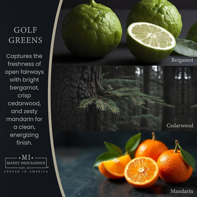 Manly Indulgence Golf Greens Scented Wax Melts, Wax Melt Warmer Cubes, Long - Image 2