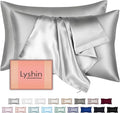 Silk Pillow Cases 2 Pack King Size by LYSHINSILKPILLOWCASES