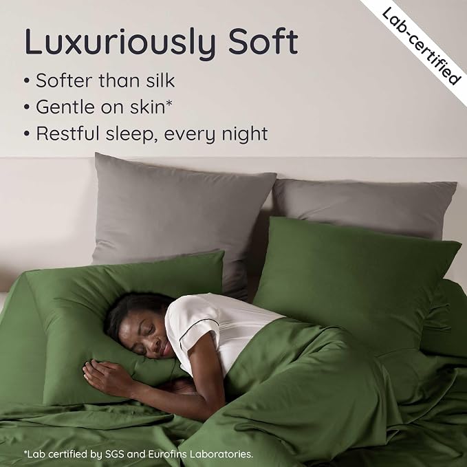 Bambaw California King Sheet Set 4pcs – 100% Viscose Derived from Bamboo Sheets - Image 4