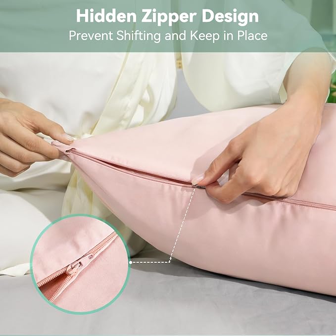Cooling Curved Pillowcase for Side Sleeper Pillow - Image 6