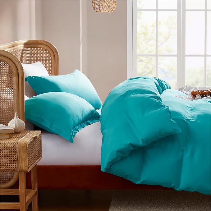 Nestl Teal Duvet Cover Queen Size - Image 7