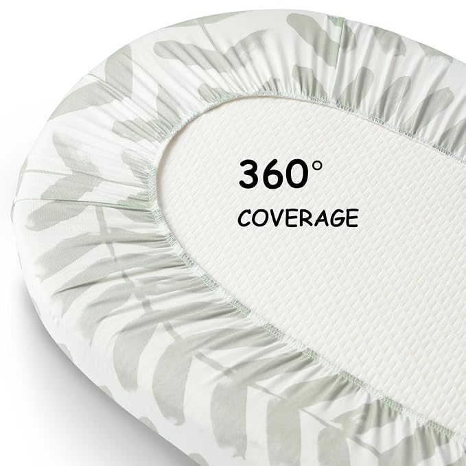Yoofoss Bassinet Sheets for Baby, Baby Delight, Angelbliss, Soft Breathable - Image 7