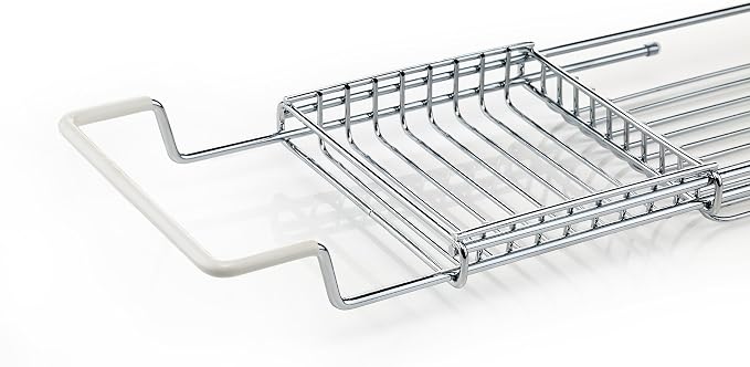 Home Intuition Stainless Steel Expandable Shower Bathtub Tray Over The Clawfoot - Image 4
